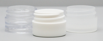 These tiny jars are popular among the makeup, cosmetic and skincare industries for use with products such as lip balm and eye serums.